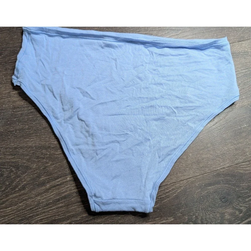 Victoria's Secret Pink Logo Light Ketchup Mustard Panties XXL Blue (429D